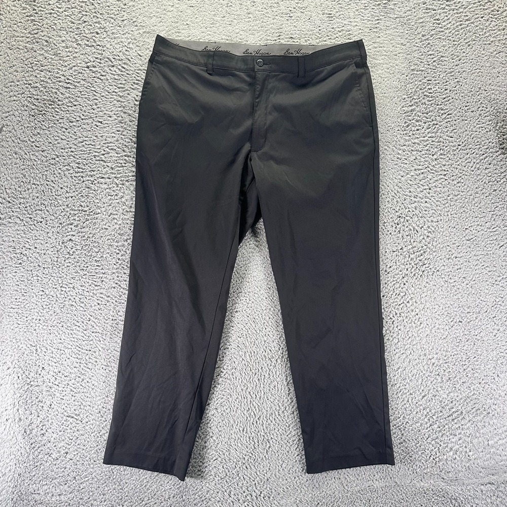 Ben Hogan Pant Mens 40x28 Black Polyester Golf Straight Leg Sports Performance